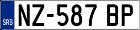 Trailer License Plate